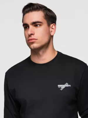Tricou pentru bărbați OMBRE OM-LSPT-0136 NEGRU