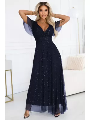 Rochie NUMOCO 635-3 ALBASTRU ÎNCHIS