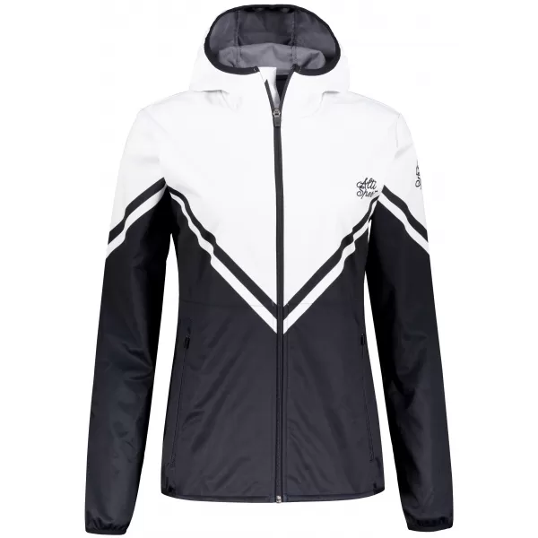  Jachetă softshell premium pentru femei ALTISPORT VOJ/ALW101JACK01 ALB-NEGRU 