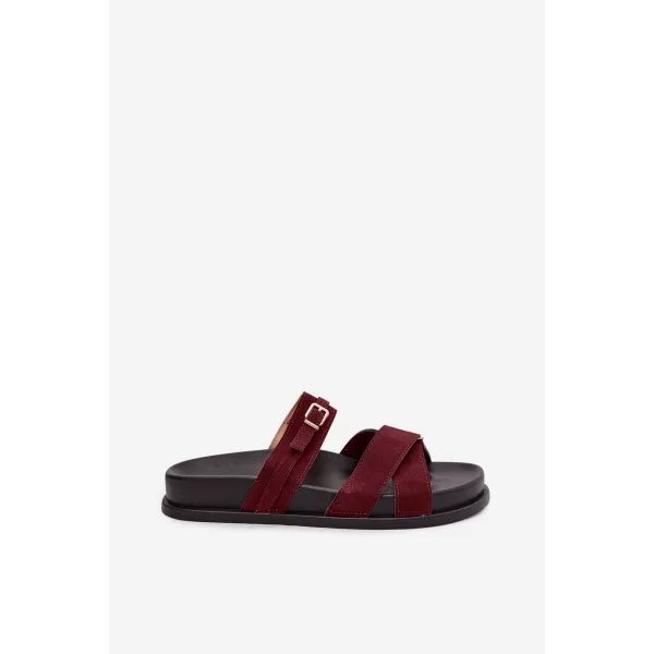  Papuci de damă BOTO SELORINA 41592 BURGUNDIA 