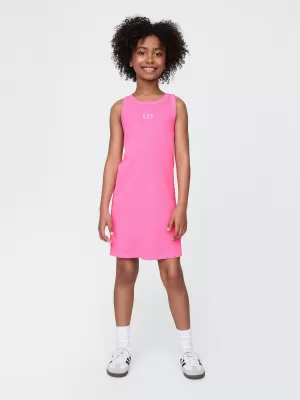 Haine pentru copii GAP LOGO TANK DRESS 780543-00 ROZ REMARCABIL