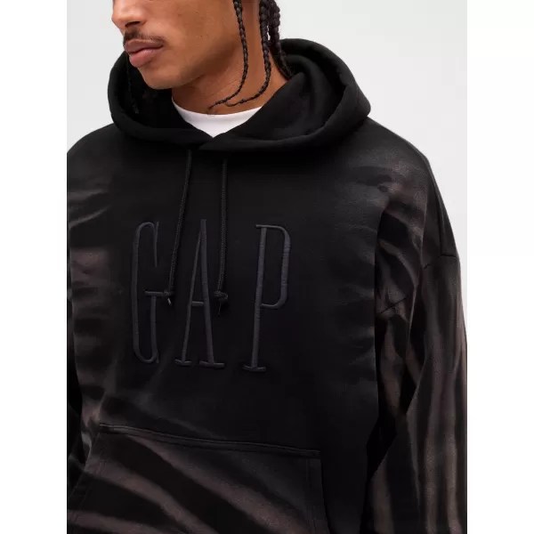 Hanorac pentru bărbați GAP CORP LOGO HOODIE PULLOVER 851641-01 NEGRU 
