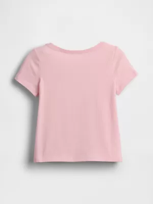 Tricou pentru copii GAP LOGO TEE 770013-02 CEAȚĂ DE TRANDAFIRI