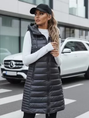 Vesta de dama DSTREET TY5254 GRI ÎNCHIS
