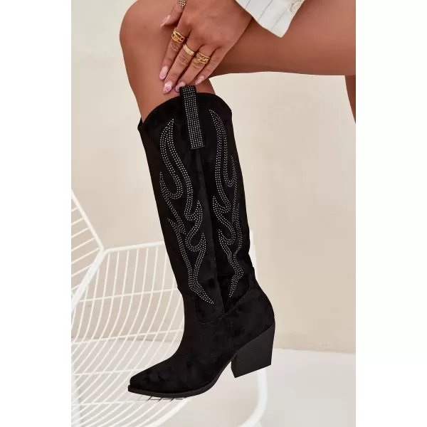  Pantofi de dama cu toc BOTO JOVINA 38555 NEGRU 