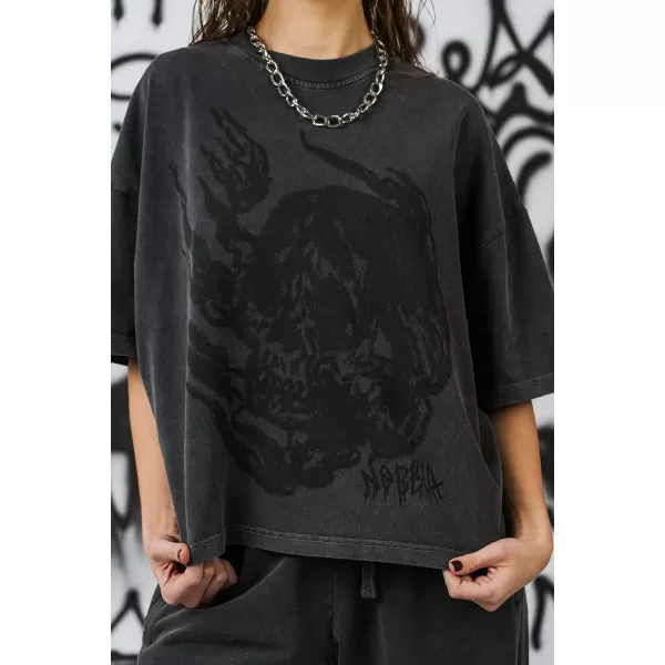  Tricou supradimensionat pentru femei NEBBIA x Sexsdreams 814 NEGRU 