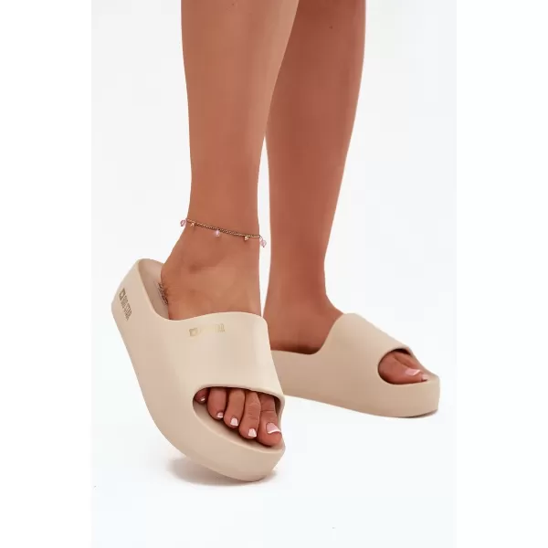  Papuci de dama BIG STAR SS274722 BEI Pantofi Big Star 