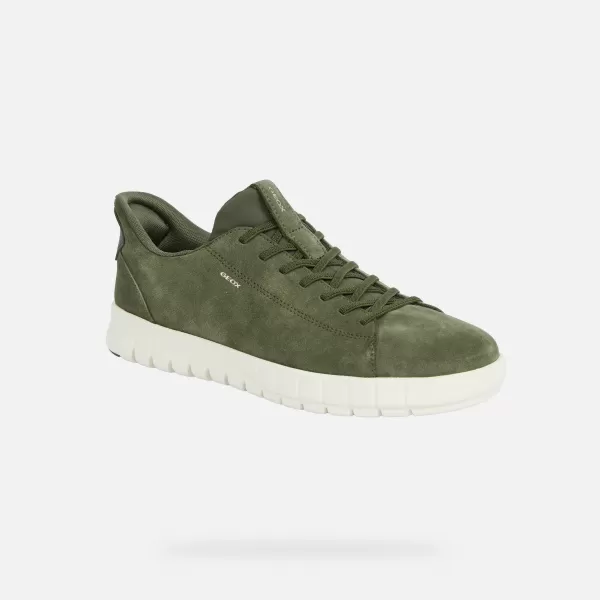  Adidași pentru bărbați GEOX FLEXTRIDE PLUS FAST IN G014646 KAKI 
