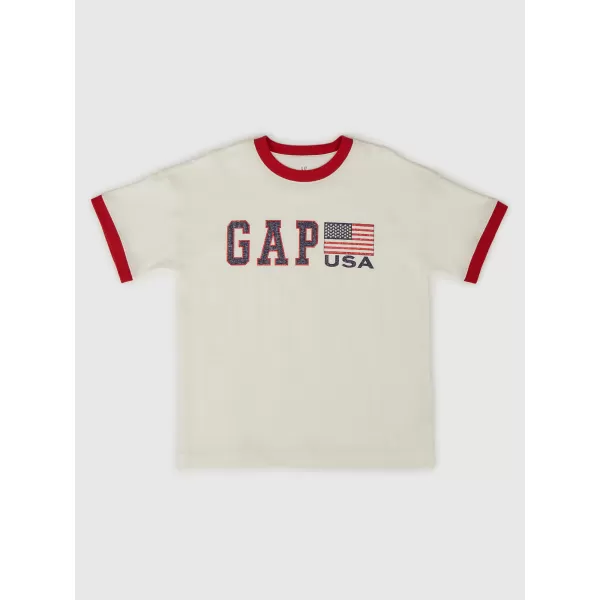  Tricou pentru copii GAP LOGO TEE 782452-00 NOU ALB 