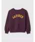 Hanorac pentru copii GAP LOGO 1969 CREW SWEATSHIRT 515121-00 RAZĂ VIOLETĂ