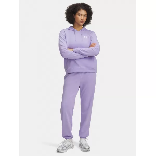  Pantaloni de trening pentru femei UNDER ARMOUR UA RIVAL TERRY JOGGERS 1382735-538 VIOLET 