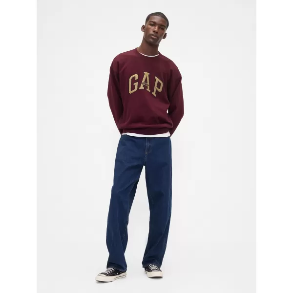  Hanorac pentru bărbați GAP LOGO SWEATSHIRT 821259-02 ROȘU TOSCAN 