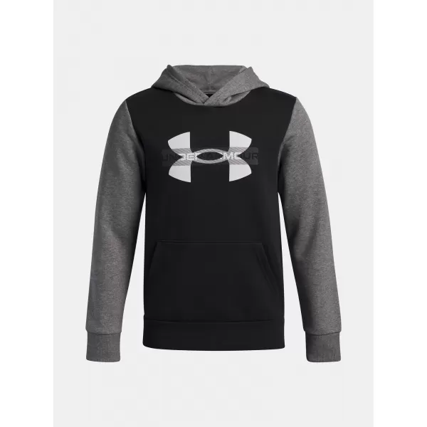  Hanorac pentru băiat UNDER ARMOUR UA RIVAL FLC CBLCK GRPHC HD 6004994-001 NEGRU 