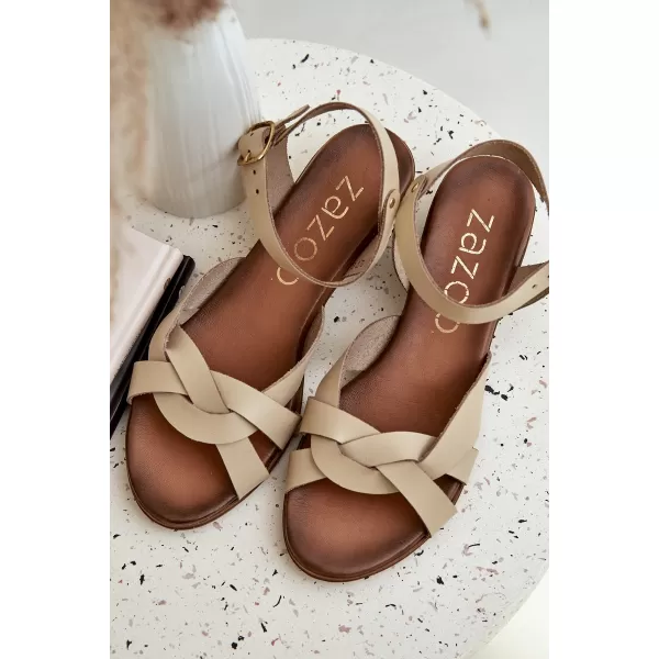  Sandale de dama ZAZOO 40372 BEJ 
