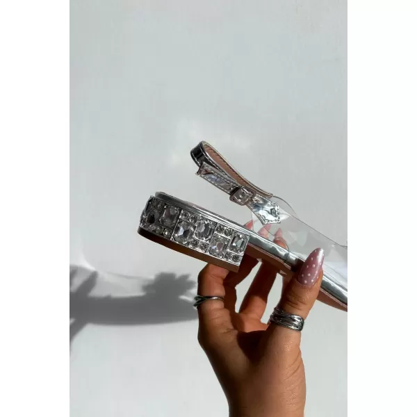  Sandale de dama D&A MR52-229 ARGINT 