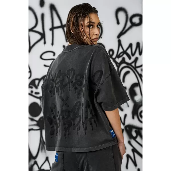  Tricou supradimensionat pentru femei NEBBIA x Sexsdreams 814 NEGRU 