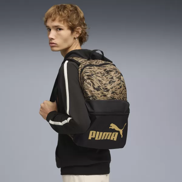  Rucsac PUMA PHASE AOP BACKPACK 091169_07 LEOPARD/GOLD LEOPARD/PUMA AURIE NR.1 