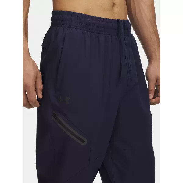  Pantaloni de trening pentru bărbați UNDER ARMOUR UA UNSTOPPABLE WOVEN JOGGER 1388823-410 ALBASTRU 