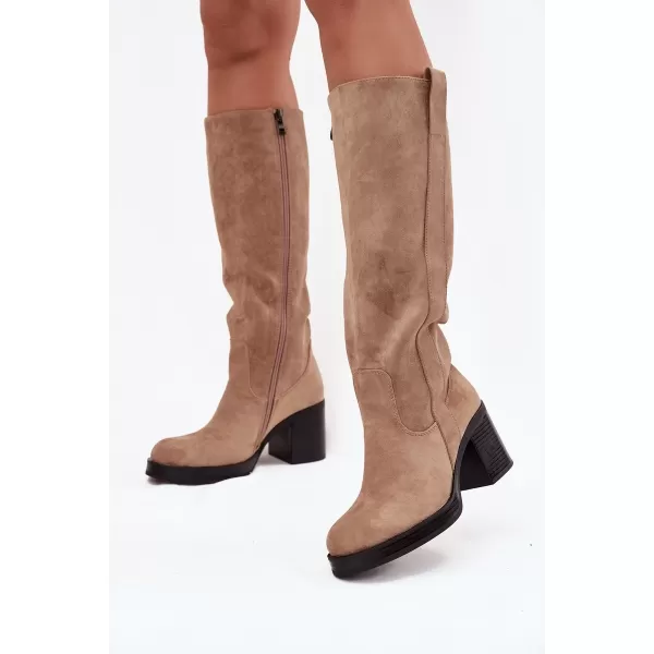  Cizme de dama BOTO SANELLE 40149 KAKI 