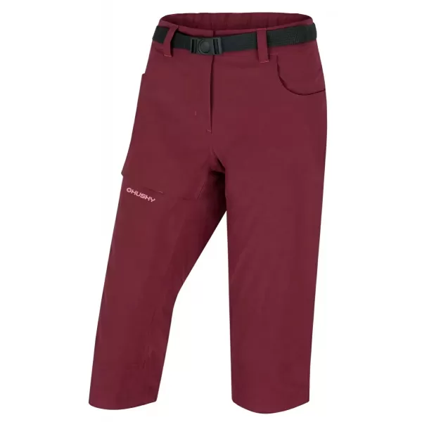 Pantaloni 3/4 dama HUSKY KLUMY L CLARET 