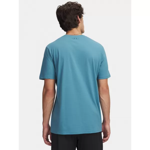  Tricou pentru bărbați UNDER ARMOUR UA M WM LOCKER TAG SS 6012778-466 ALBASTRU 