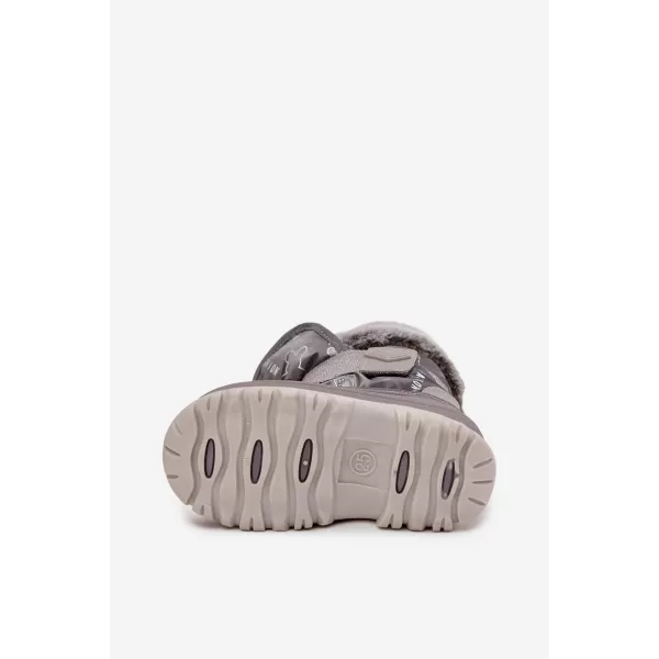  Pantofi de iarna pentru copii LEE COOPER LCJ-25-10-3788 GRI 