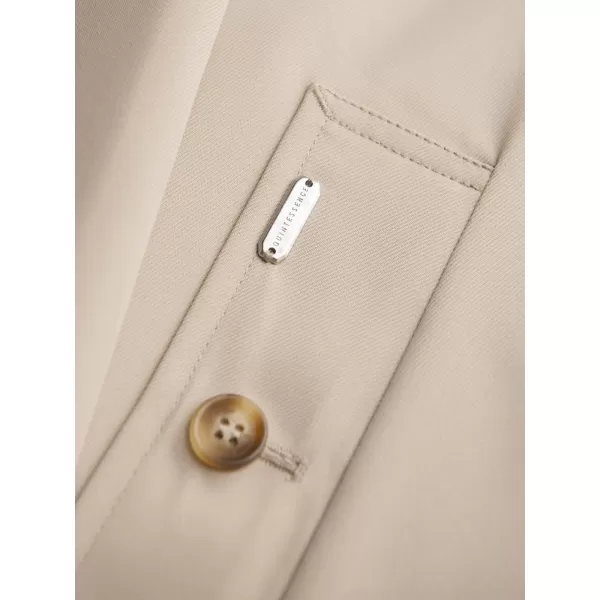  Palton pentru bărbați OMBRE OM-COLC-0139 BEJ 