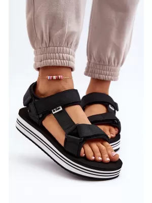 Sandale de dama LEE COOPER LCW-24-05-2753L NEGRU/ALB