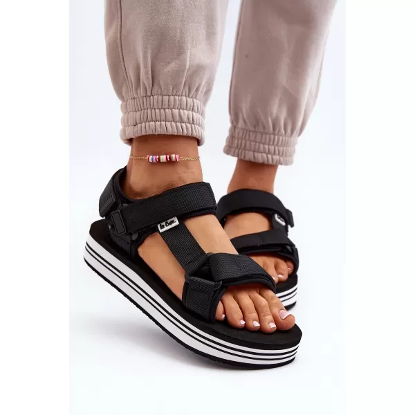  Sandale de dama LEE COOPER LCW-24-05-2753L NEGRU/ALB 