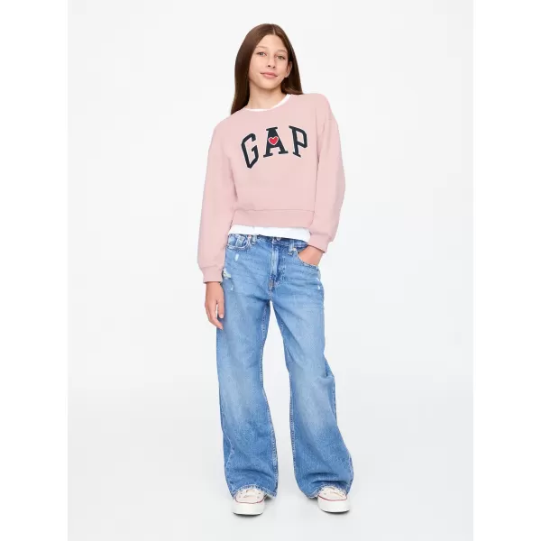  Hanorac pentru copii GAP LOGO SWEATSHIRT 628718-00 PRIMITIV 
