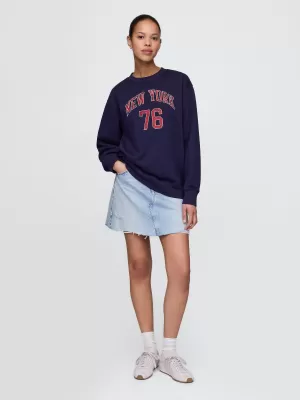 Hanorac de dama GAP NEW YORK SWEATSHIRT 778455-00 UNIFORMA MARINEI
