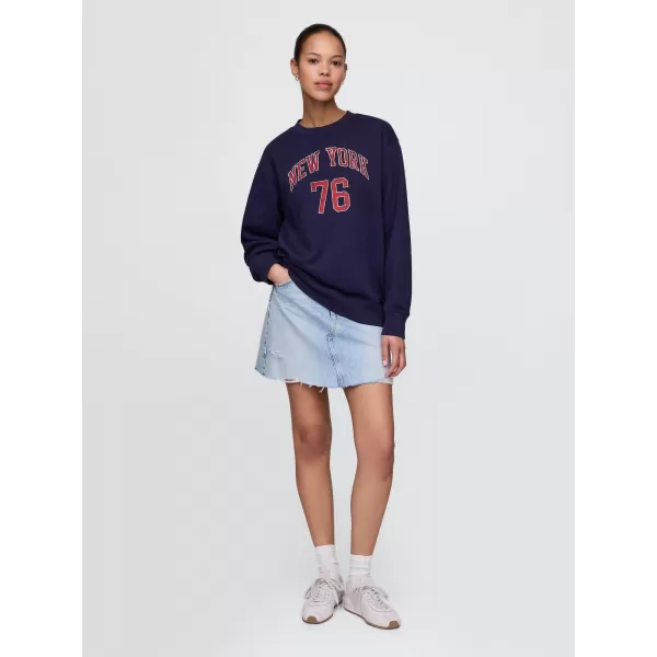 Hanorac de dama GAP NEW YORK SWEATSHIRT 778455-00 UNIFORMA MARINEI 