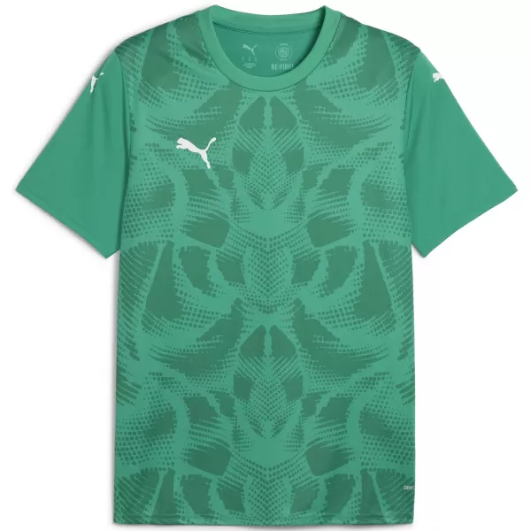  Tricou funcțional pentru bărbați PUMA TEAMULTIMATE JERSEY 706280-05 SPORT GREEN/ SPORT VERDE/PUMA ALB 