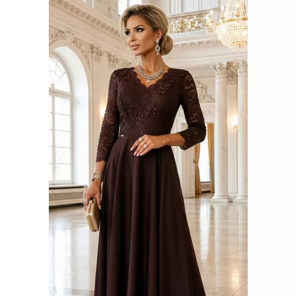  Rochie NUMOCO 309-14 CIOCOLATĂ 