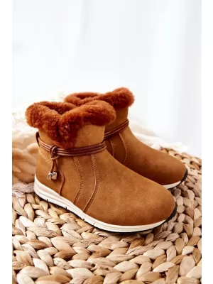 Cizme de zapada copii BIG STAR BB374058BS CAMEL Pantofi Big Star