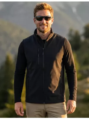 Vestă softshell pentru bărbați ALTISPORT NoPrint NP/ALM865 GRI ABANOS