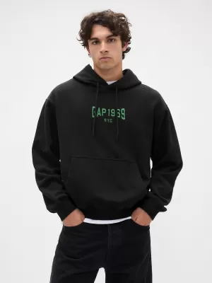 Hanorac pentru bărbați GAP LOGO PULLOVER HOODIE 821291-03 NOAPTE FĂRĂ LUNĂ