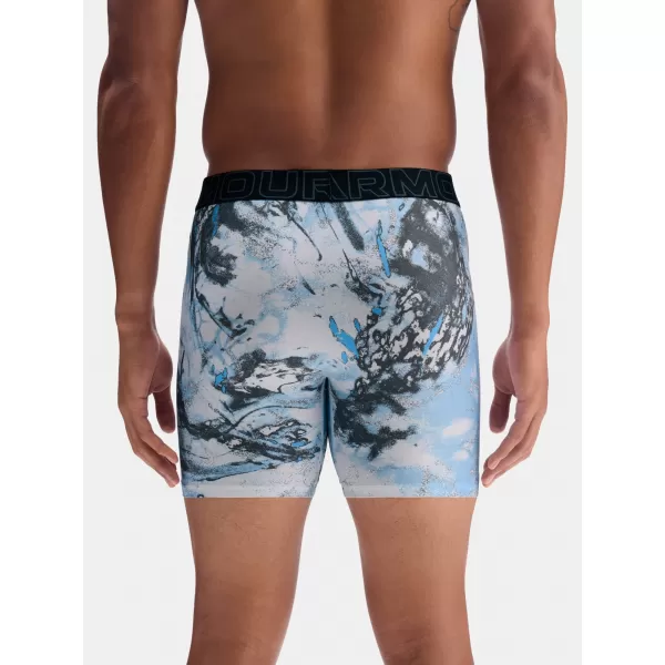  Boxeri pentru bărbați UNDER ARMOUR UA PERFORMANCE TECH - PRINT 6IN - 1PK 1383875-101 NEGRU 
