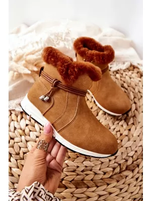 Cizme de zapada copii BIG STAR BB374058BS CAMEL Pantofi Big Star