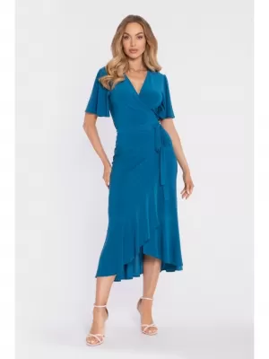 Rochie MOE M912 ALBASTRU OCEANIC