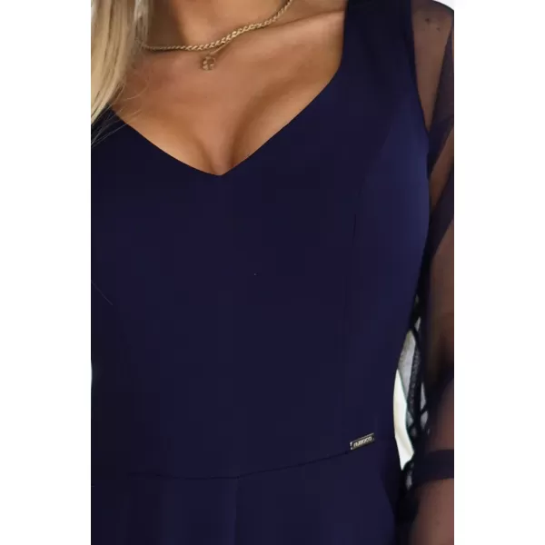  Rochie NUMOCO 640-3 ALBASTRU ÎNCHIS 