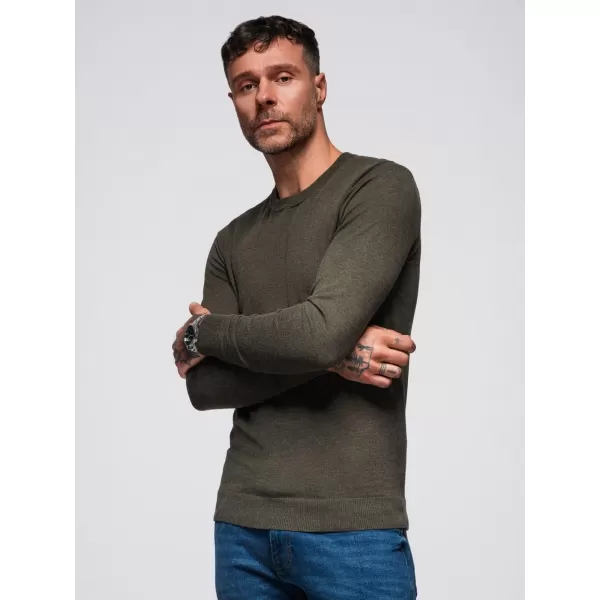  Pulover pentru bărbați OMBRE OM-SWBS-0106 MELANGE DE MĂSLINE 