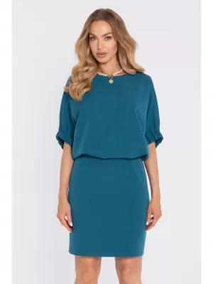 Rochie MOE M904 ALBASTRU OCEANIC