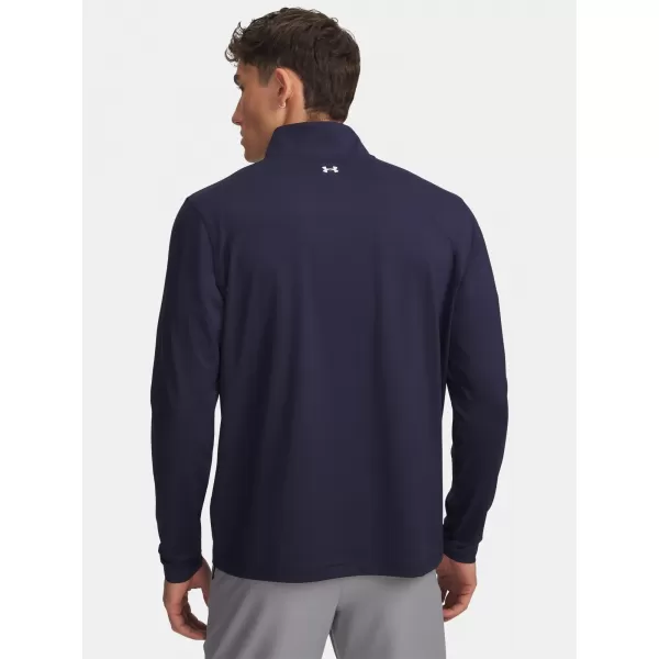  Tricou pentru bărbați UNDER ARMOUR UA T2G 1/4 ZIP 6010129-410 ALBASTRU 