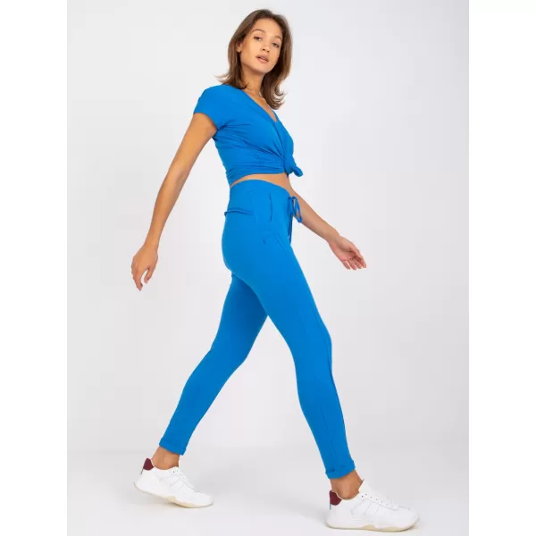  Pantaloni de trening pentru femei BASIC FEEL GOOD RV-DR-3589.10X ALBASTRU ÎNCHIS 