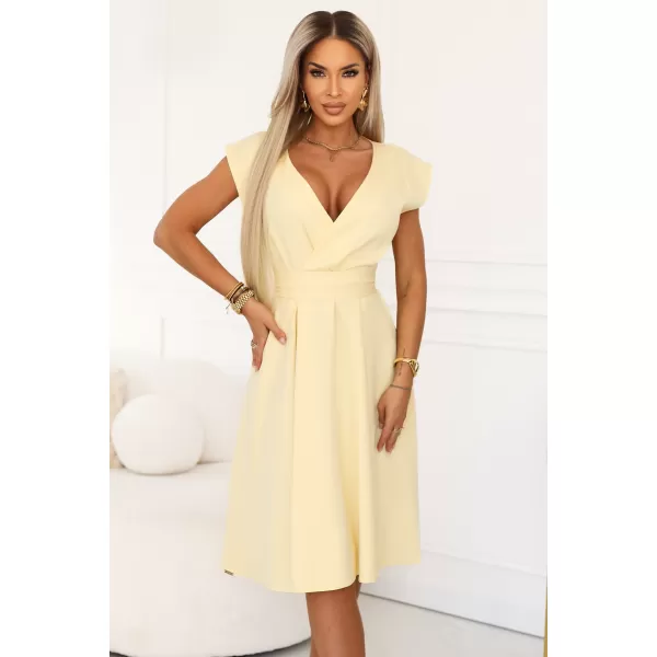  Rochie NUMOCO 348-13 GALBEN DE UNT 