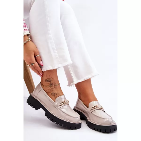  Mocasini de dama S.BARSKI Ronin GRI DESCHIS 