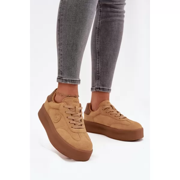  Adidași de damă BIG STAR SS274762 MARO/BEJ Pantofi Big Star 