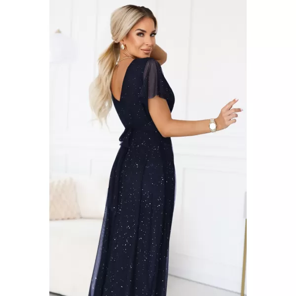  Rochie NUMOCO 635-3 ALBASTRU ÎNCHIS 