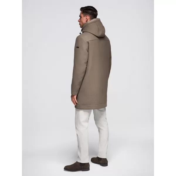  Palton pentru bărbați OMBRE OM-COWC-0132 KAKI 